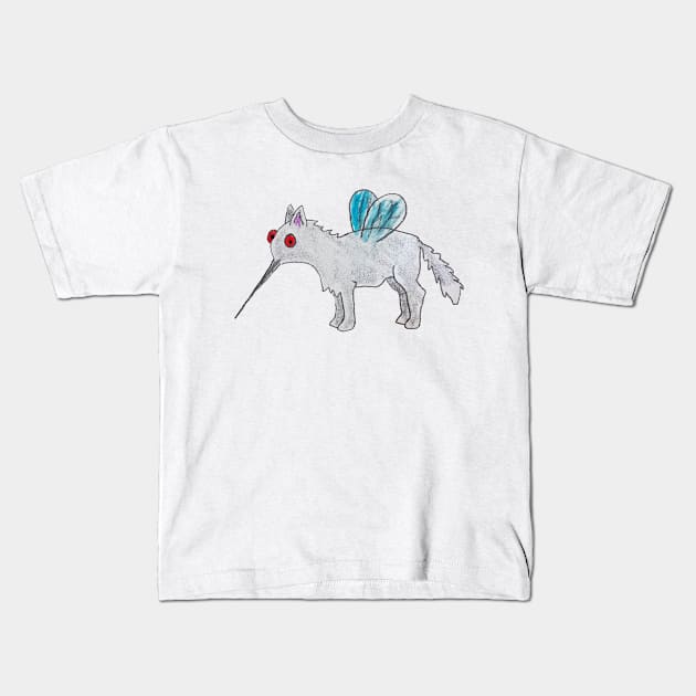 Beware the Wolfsquito Kids T-Shirt by EmilyBickell